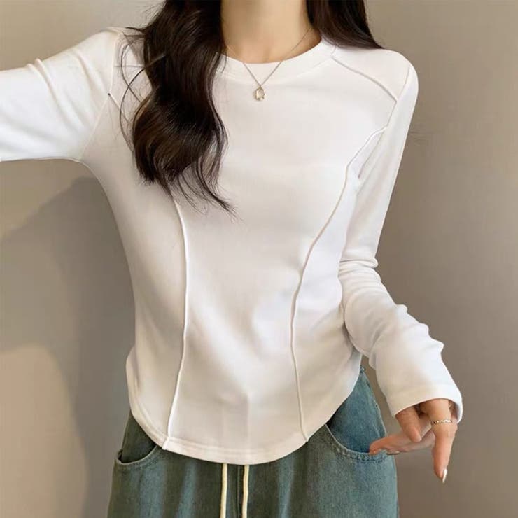 ホワイト | Ｔシャツ レディース 丸首 | shoppinggo