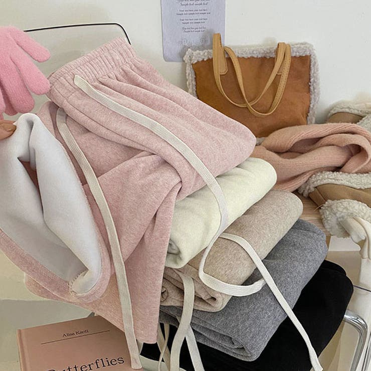 裏起毛パンツ ワイドパンツ ジョガーパンツ | shoppinggo | 詳細画像4 