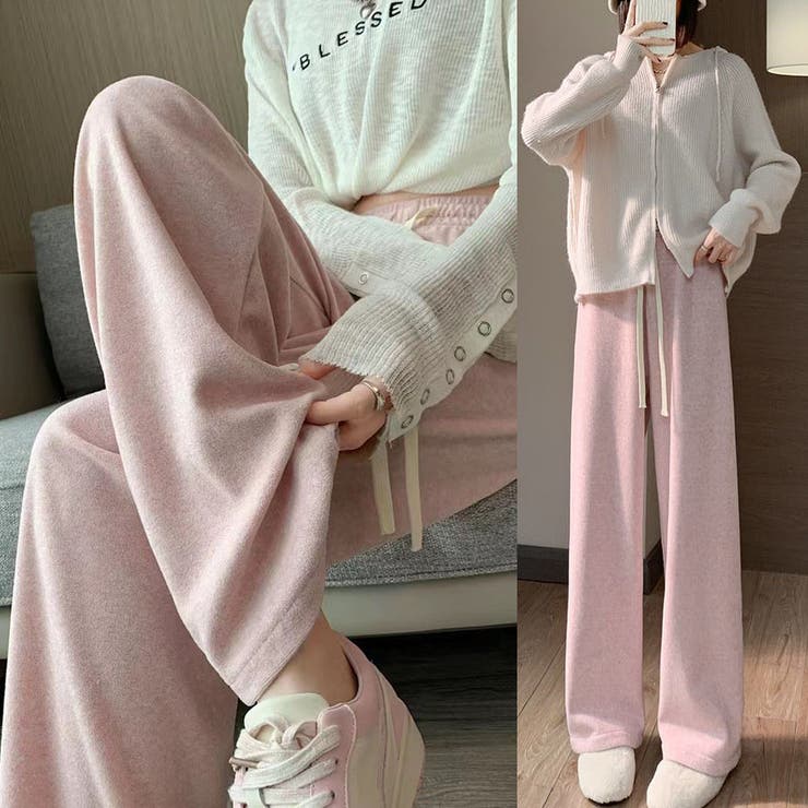 裏起毛パンツ ワイドパンツ ジョガーパンツ | shoppinggo | 詳細画像15 