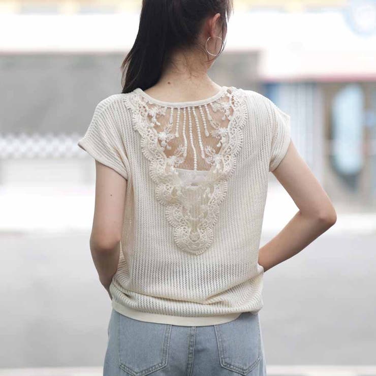 夏新作 サマーニット 背中レース付き | shoppinggo | 詳細画像13 