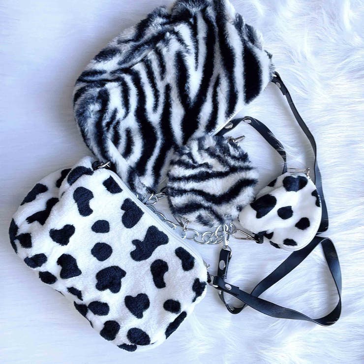 ポーチ付き ファーバッグ 2点セット | shoppinggo | 詳細画像3 