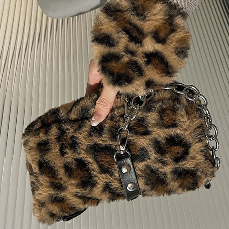 ポーチ付き ファーバッグ 2点セット | shoppinggo | 詳細画像8 