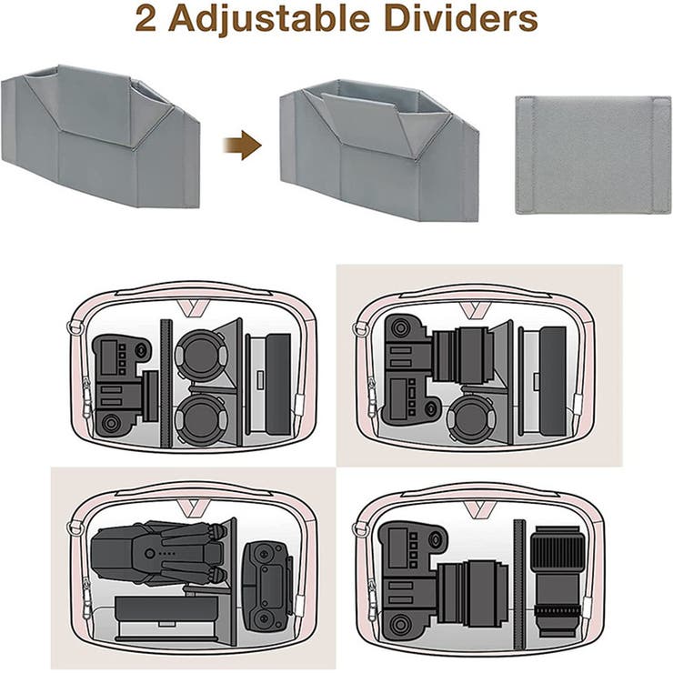 ショルダーカメラバッグ ショルダーバッグ レンズ収納 | shoppinggo | 詳細画像9 