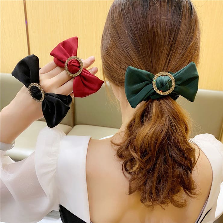 ヘアゴム シュシュ キラキラヘアアクセサリー | shoppinggo | 詳細画像1 