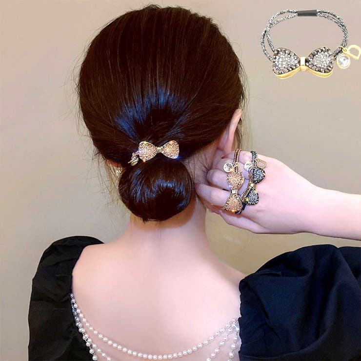 ヘアゴム 蝶結び キラキラ | shoppinggo | 詳細画像1 