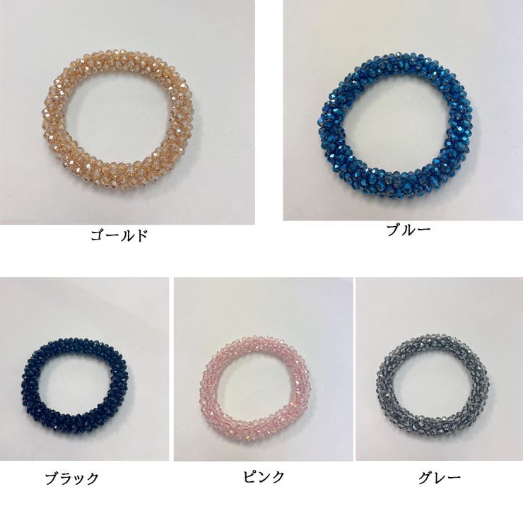 ヘアゴム キラキラ ヘアアクセサリー[品番：JRKW0003982