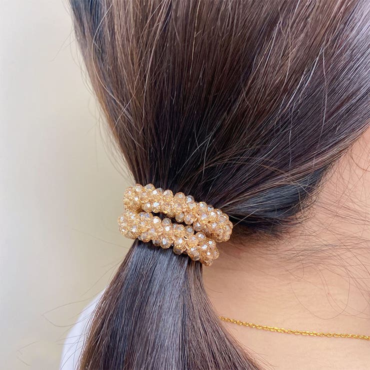 ヘアゴム キラキラ ヘアアクセサリー[品番：JRKW0003982