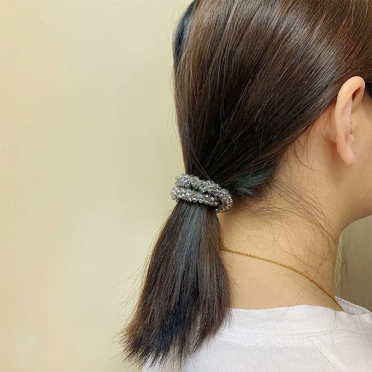 ヘアゴム キラキラ ヘアアクセサリー[品番：JRKW0003982