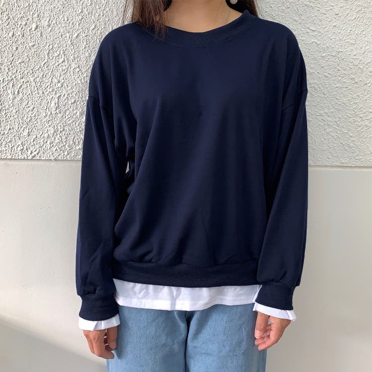 スウェット 重ね着風トレーナー パーカー 品番 Jrkw Shoppinggo ショッピングゴー のレディース ファッション通販 Shoplist ショップリスト