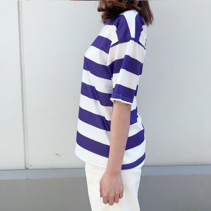 ボーダー Tシャツ 半袖[品番：JRKW0002929]｜shoppinggo