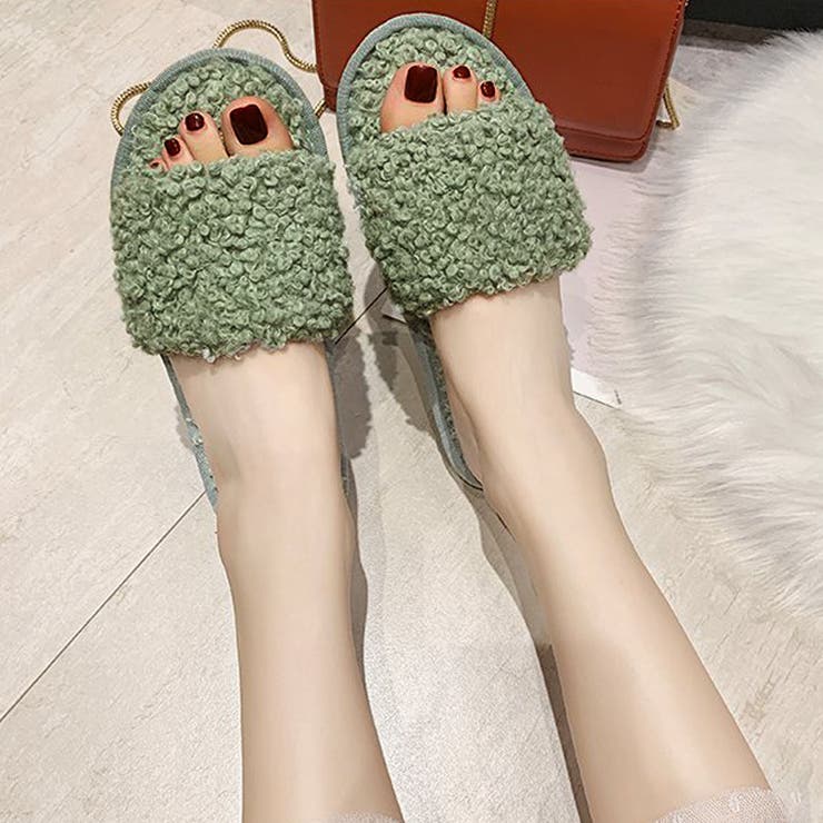 サンダル レディース ファーサンダル | shoppinggo | 詳細画像7 