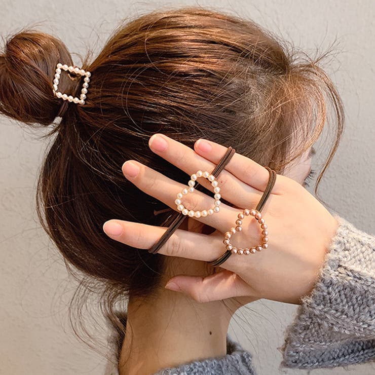 174円 人気商品ランキング ヘアゴム パール おしゃれ ヘアアクセサリー 結び シンプル 髪留め カラー