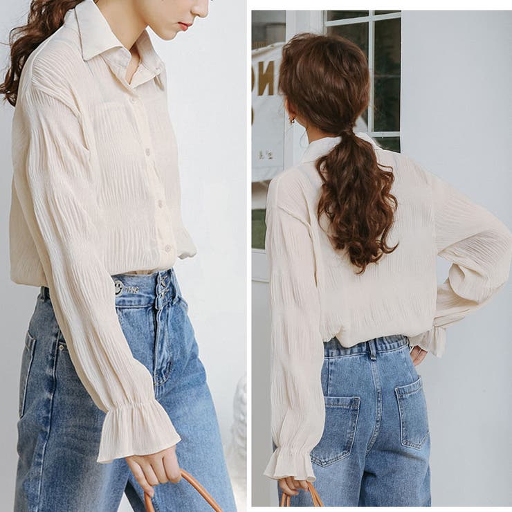 白ブラウス シャツ レディース[品番：JRKW0001680]｜shoppinggo
