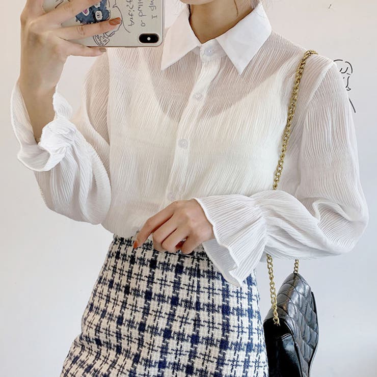 白ブラウス シャツ レディース[品番：JRKW0001680]｜shoppinggo