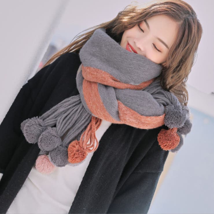 マフラー ロングマフラー 厚手[品番：JRKW0002032]｜shoppinggo