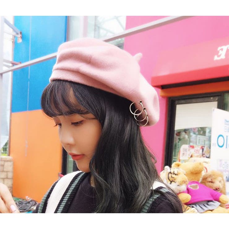 ベレー帽 レディース 帽子 ハット[品番：JRKW0000651