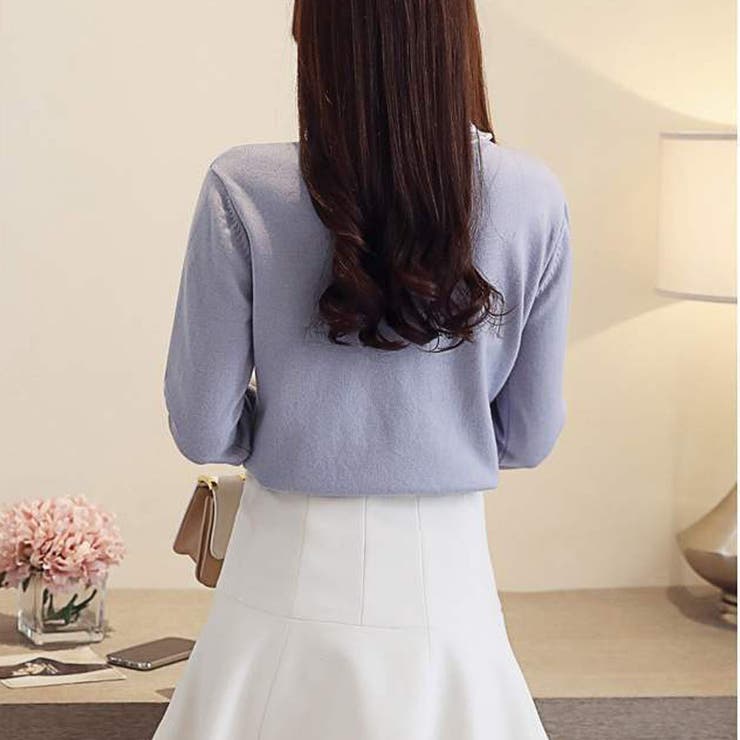 ニットトップス レディース 長袖 レースリボン 丸首 セーター 品番 Jrkw Shoppinggo ショッピングゴー のレディース ファッション通販 Shoplist ショップリスト