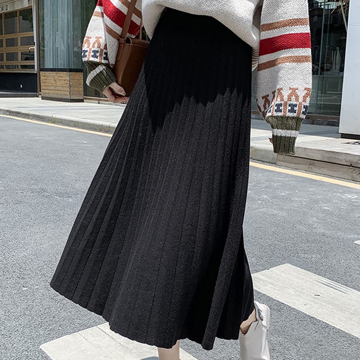 ニットスカート ロング 秋冬[品番：JRKW0001944]｜shoppinggo