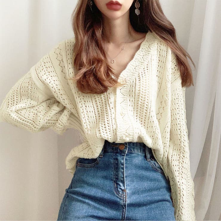 最高の品質の ショット丈ニットカーディガン 韓国ファッション春アウター セーター 堅実な究極の ニット