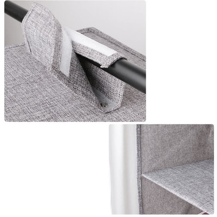 吊り下げ収納 3段 吊り下げ式衣類収納袋 | shoppinggo | 詳細画像3 