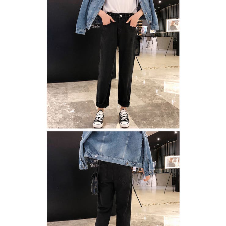 デニムパンツレディース ジーンズ 大きいサイズ ズボン 美脚効果 ロングパンツ | shoppinggo | 詳細画像9 