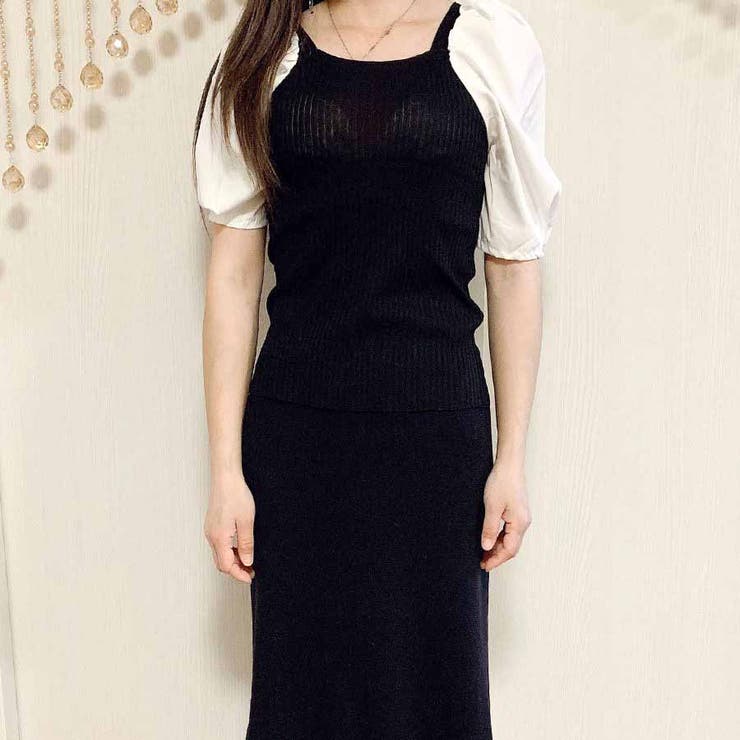 韓国ファッション 夏新作 サマーニットトップス[品番