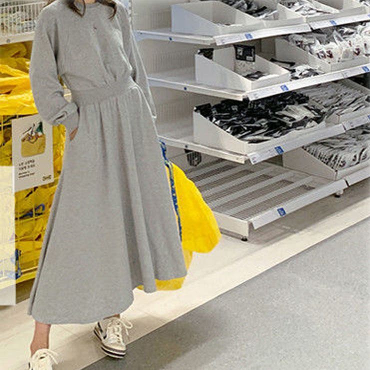 マキシワンピース フレアワンピース レディース 長袖 ロングワンピース | shoppinggo | 詳細画像12 