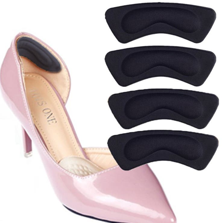 ブラック | かかとクッション 低反発 衝撃吸収 | shoppinggo