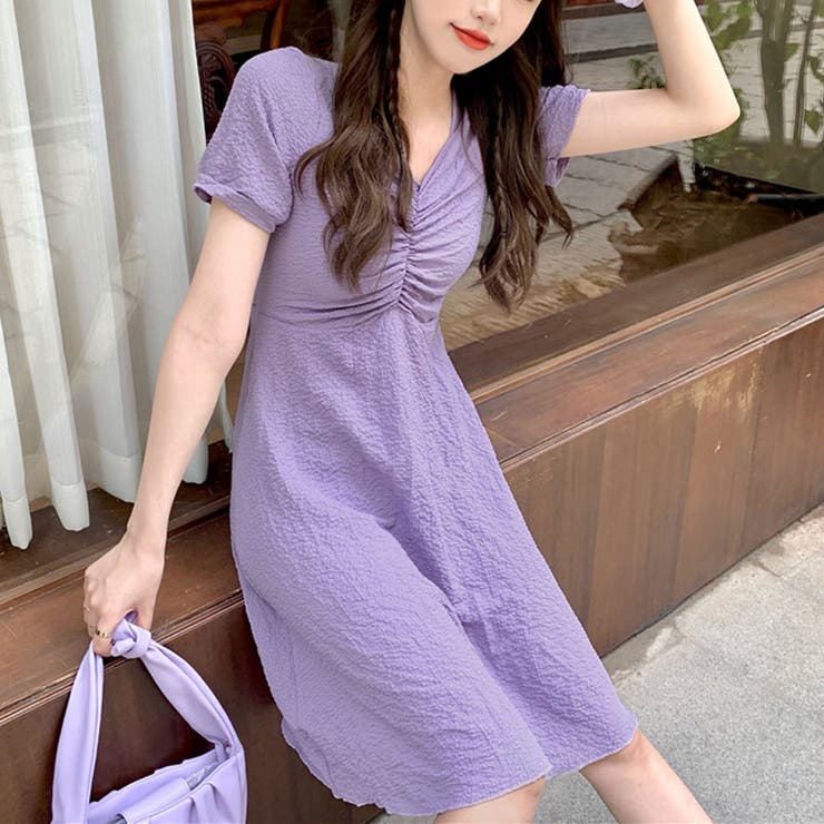 夏ワンピース　5着セット kOhAKUメッシュTシャツ×チェック柄切替タンクワンピースセット