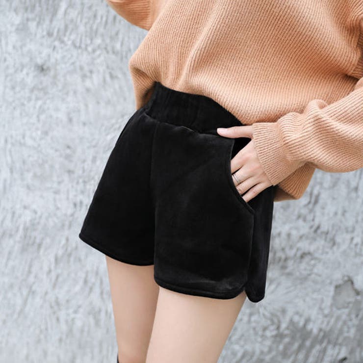 ショートパンツ ベロア パンツ[品番：JRKW0002099]｜shoppinggo