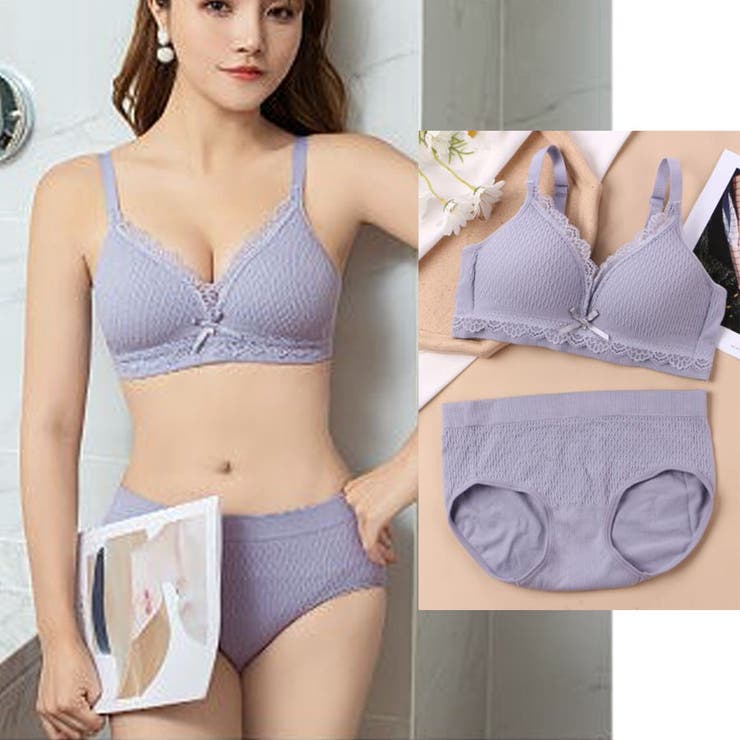 新品未使用　ピンク　ノンワイヤー　下着セット　可愛い　セクシー ニッセン ブラショーツセット S M L カラー ランジェリー ノン