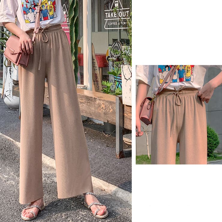 ルールロジェット　ハイウェストワイドパンツ　サイズ2 ワイドパンツ ハイウェスト レディース[品番：JRKW0001687