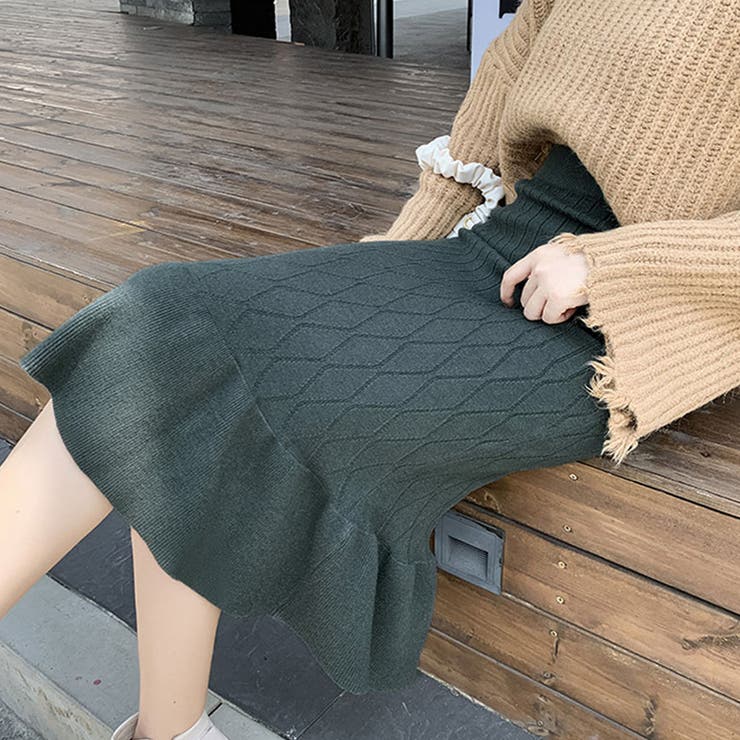 ニットスカート ロング 秋冬[品番：JRKW0002084]｜shoppinggo