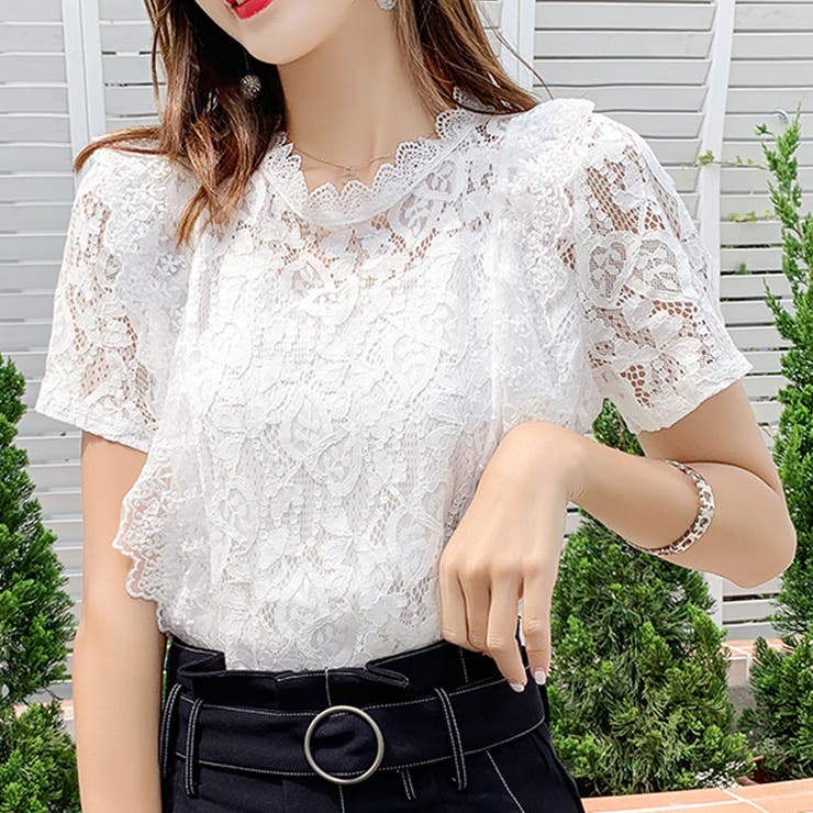 Tシャツ 総レース カットソー 品番 Jrkw Shoppinggo ショッピングゴー のレディースファッション通販 Shoplist ショップリスト