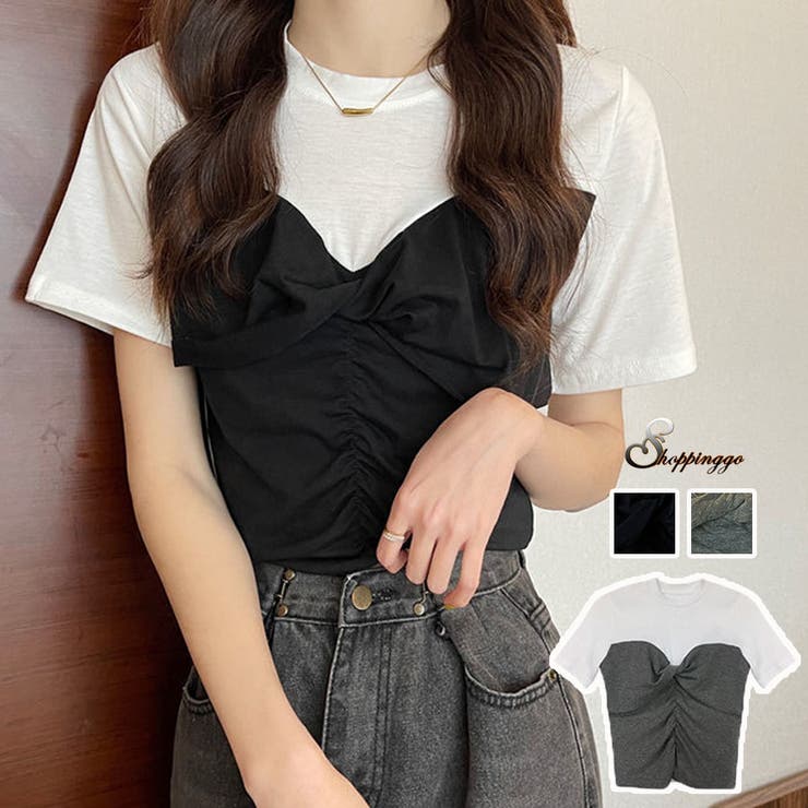 夏服 半袖Tシャツ コーデ[品番：JRKW0002817]｜shoppinggo  