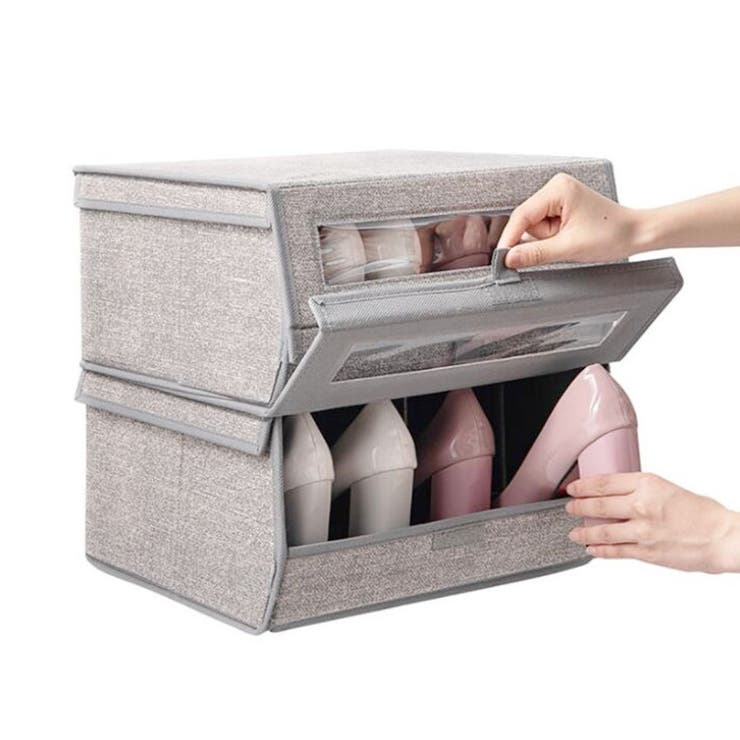 シューズボックス1個入り 折りたたみ シューズケース | shoppinggo | 詳細画像8 