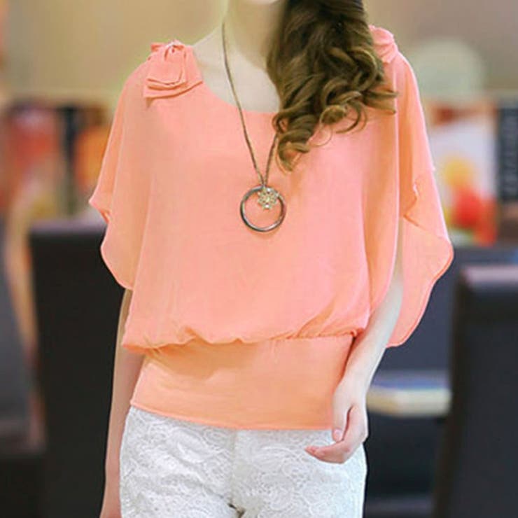 ブラウスレディース 肩リボン フレア袖 | shoppinggo | 詳細画像9 