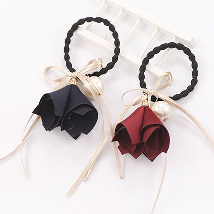 ヘアアクセサリー ヘアゴム 髪留め フラワー 小物雑貨 卒業パーティー 旅行 | shoppinggo | 詳細画像5 