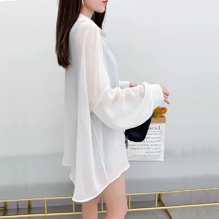 夏服 チュニックシャツ カーディガン[品番:JRKW0002852 夏服 チュニックシャツ カーディガン[品番:JRKW0002852
