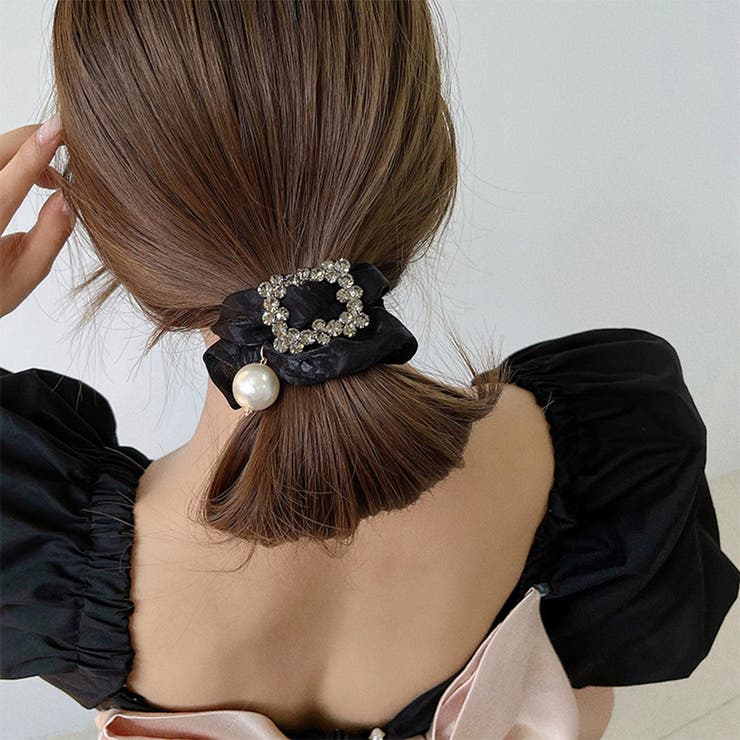 シュシュ パールヘアゴム ヘアアレンジ 品番 Jrkw Shoppinggo ショッピングゴー のレディースファッション通販 Shoplist ショップリスト