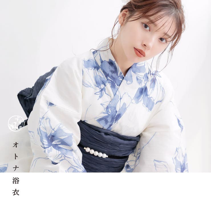 dita 浴衣 完売品 【 如月の椿(墨色)】