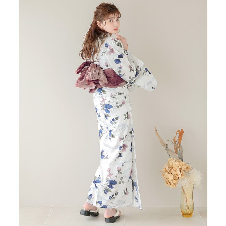 Dita 浴衣　花鳥風月　1人で簡単着付け♪はんなり高級浴衣4点セット Dita 浴衣花鳥風月1人で簡単着付け♪はんなり高級浴衣4点セット