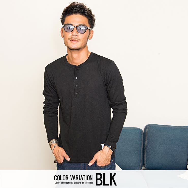 CavariA【キャバリア】スラブ無地ヘンリーネックロンTEE/全7色 | SILVER BULLET | 詳細画像7 