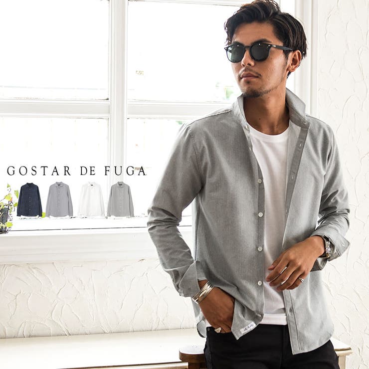 Gostar De Fugaストレッチシアサッカーワイドカラー長袖シャツ 品番 Silm Silver Bullet シルバーバレット のメンズファッション通販 Shoplist ショップリスト