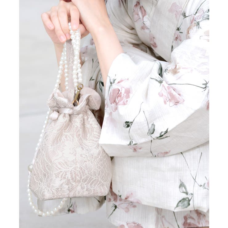 レース巾着 レディース バッグ[品番：DITW0002504]｜Dita
