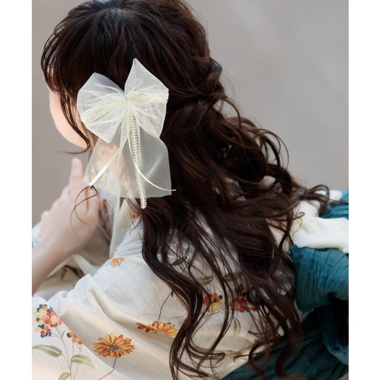 Ivory | 髪飾り リボン レース | Dita