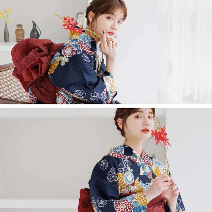 完売！新品♡Ditaディータ♡オトナ浴衣 高級5点セット♡浮世の和