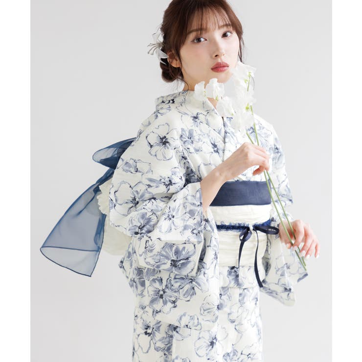 Dita（ディータ）の「レース浴衣 3点セット（浴衣,帯,飾り帯