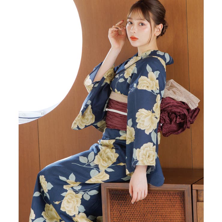 Dita 浴衣レディース　浴衣　帯2点 2025 浴衣5点セット(ゆかた・帯・下駄・着付けマニュアル