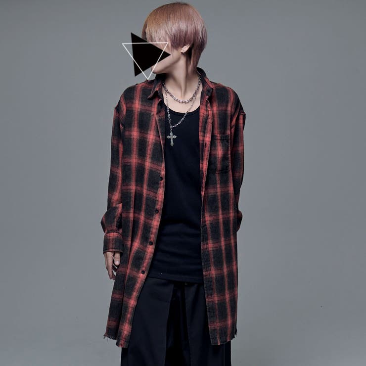 シャツ チェックシャツ ヴィジュアル系[品番：SILM0013756]｜SILVER